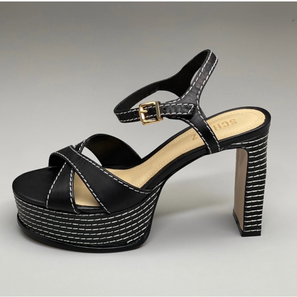 SCHUTZ Black Platform Shoes with Sleek Design